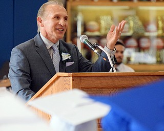 William D. Lewis The Vindicator  Poland commencement speaker Ray Mancini.