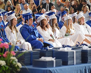 William D. Lewis The Vindicator  Poland grads listen to commencement speaker Ray Mancini.