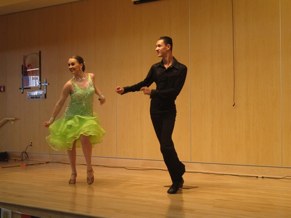 Neighbors | Zack Shively.The school had performances from students and outside organizations. The Labra Brothers played first to open the event. Slippery Rock university's Afro-Colobian Dance Ensemble also performed. Pictured, Hannah Balash from Poland Seminary High School and Alexander Bell of James A. Garfield High School did a swing dance.