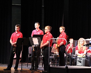 Neighbors | Abby Slanker.The eighth-grade trumpet quartet, including John Heino, Nathan Gostley, Ben Pugh and Nolan Williard, performed “Introduction and Fanfare” at the annual CVMS spring concert at the Canfield High School.