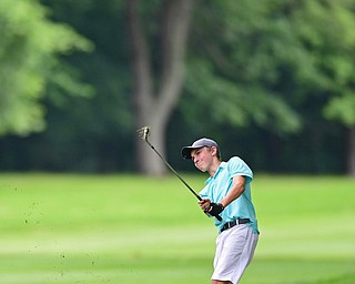 BOARDMAN, OHIO - JUNE 20, 2018: Colt Ingram, from Aiken, South Carolina, follows his approach shot on the 11th hole during the second round of the AJGA junior tournament, Wednesday afternoon at Mill Creek Golf Course. DAVID DERMER | THE VINDICATOR