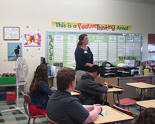 Neighbors | Zack Shively.Each of the eighth-grade students wrote down the name, career and education of each of the speakers they saw. The PTA wanted to expose the students to many fields to motivate them and build their knowledge base of what professions are available.