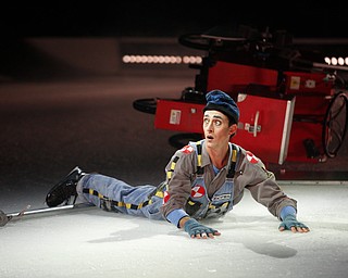 Nathan Cooper performs in Cirque Du Soleil Crystal in Covelli Centre on Wednesday.