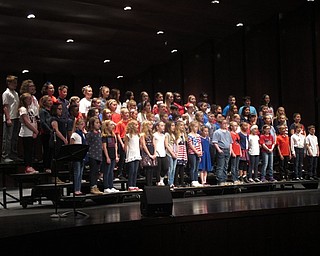 Neighbors | Zack Shively.The joint concert, titled "This is America," had a patriotic theme to it. The students dressed in red, white and blue for the concert.
