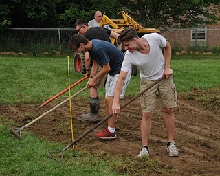Neighbors | Submitted.The project to build Stadium Drive Elementary's new gaga ball pit broke ground on June 9 and had been mostly completed by June 16. Kaleb Sepe, the scout who led the project, presented the idea to principal Michael Zoccali in November.
