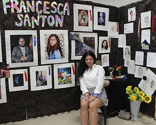 Neighbors | Abby Slanker.Canfield High School senior AP art student and Canfield Local Schools Student Art Show Best of Show winner Frankie Santon displayed several of her art pieces at the art show.