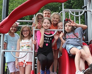 Neighbors | Abby Slanker.Hilltop Elementary School fourth-grade students played on the playground as they celebrated the end of their time at the school at the annual Fourth Grade Picnic.