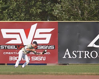 Baird Brothers' Tyler Smith fields the ball in the fourth inning of the Class B tournament game against Knightline on Tuesday.