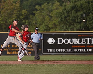 Knightline's Kole Klasic throws the ball to first in the fifth inning of the Class B tournament game against Baird Brothers on Tuesday.