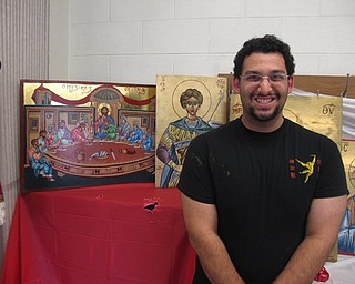 Neighbors | Zack Shively.In addition to food, St. John's Greek festival included a gift store, guided tours throughout the building, music and an art display from local artist Stephen Valantasis.