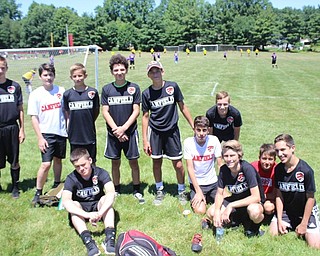 Neighbors | Abby Slanker.Members of the Canfield High School boys soccer team waited to play their next game at the 10th annual Cardinal Classic Soccer Tournament hosted by the Canfield Soccer Boosters on July 7.