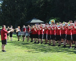Neighbors | Abby Slanker.The Canfield High School marching band performed prior to the start of the Till Open on July 7.