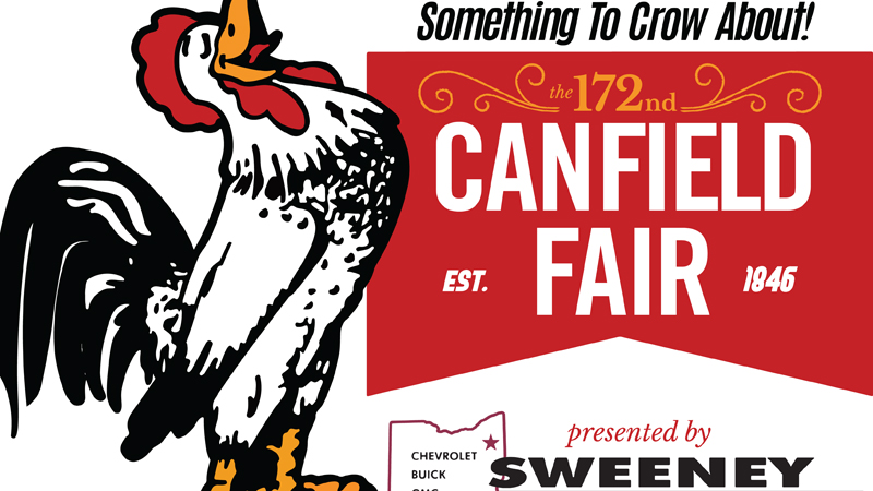 The new logo for the 172nd Canfield Fair, which for the first time, will have a presenting sponsor: Sweeney Chevrolet Buick GMC, based in Boardman.