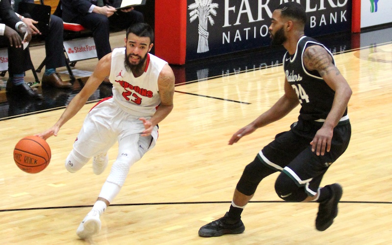 Youngstown State guard Francisco Santiago (23) saw his appeal for a sixth year of eligibility denied by the NCAA this week. He lost his redshirt senior season to a knee injury last year.