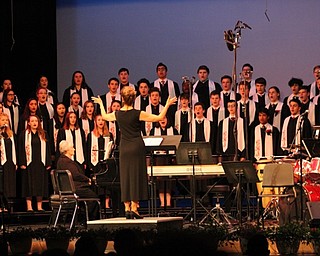 Neighbors | Abby Slanker.Under the direction of Canfield High School Choir Director Kelly Scurich, the concert choir performed “Tanzen und Springen” (Dancing and Springing) by Hans Leo Hassler at the school’s annual spring concert on May 24.