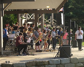 Neighbors | Zack Shively.The jazz ensembles instrumental composition remains nearly the same as it would be during their typical jazz performance, but their song choices come from popular radio hits, such as Khalid's "Young Dumb & Broke" and Hailee Steinfeld's "Love Myself." Pictured, they played an alternative rock song, Muse's "Supermassive Black Hole."