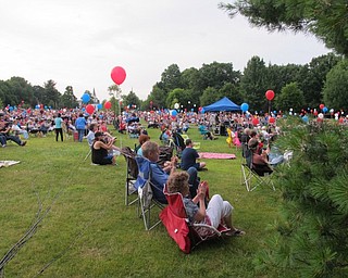 Neighbors | Jessica Harker.Large crowds gathered to watch the Air Force Band of Flight play before a fireworks display on July 2 at Boardman Park.