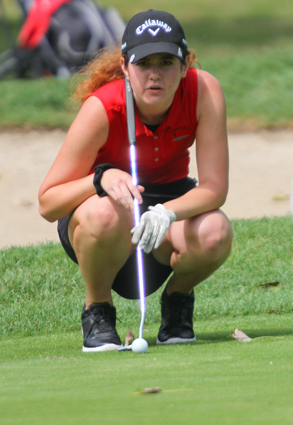 William D. Lewis The Vindicator Eileen McHale competes in GGOV JR finals at Squaw Creek 7-20-18.