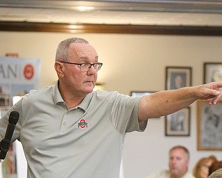 Bill Polkovitch of Boardman spoke in opposition to a zone change for development of a Meijer store on U.S. Route 224 and Lockwood Boulevard. The township board of trustees approved the requested zone change following input from those in favor and against the proposal.