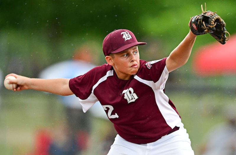 Boardman starting pitcher Gavin Hyde struck out 12 Galion batters during Sunday’s 12-0 victory in North Canton. Hyde allowed two hits in the five-and-one-third innings he pitched.