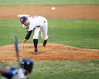 Zach Draper pitches the ball to the Cyclones during Tuesday night's game.