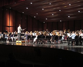 Neighbors | Zack Shively.Each of the three Boardman bands played a six song set during the spring concert. The sixth-grade band began their show with "Bells!" Pictured, the sixth grade band performed "Let It Rock."