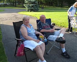 Neighbors | Jessica Harker.Eileen and Bill Stanton came out to listen to the Jim Frank Combo in the park on June 28.