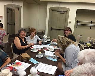 Neighbors | Submitted.Participants were all smiles as they worked on their project for the Crazy Quilting event at the Boardman library.