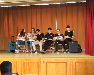 Neighbors | Abby Slanker.Teens visiting the Mahoning Valley from Belfast, Northern Ireland, performed an airport skit during the Mahoning Valley Ulster Project’s annual talent show on July 20.