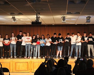 Neighbors | Abby Slanker.American teens and teens visiting the Mahoning Valley from Belfast, Northern Ireland, came together to perform a song during the Mahoning Valley Ulster Project’s annual talent show.
