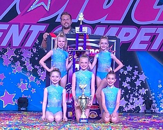 Neighbors | Submitted."Blue" was one of the routines that performed at the Revolution National Talent competition for Epic Dance Complex. The team, which competed in the age 8 and younger category, placed first in their category and first place overall. Pictured are, from left, (front) Hannah Lintner, Kalynn Robenolt, Ava Briceland; (middle) Sophia Dorris, Jeralynn Rudiak and (back) Tommy Porter.