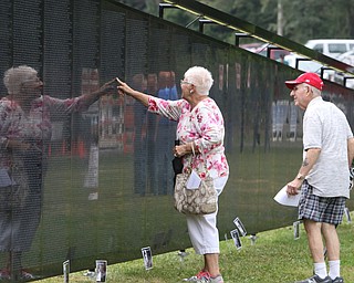  ROBERT K.YOSAY  | THE VINDICATOR..The Healing Wall - dedication - at  Packard Park..Tim Ryan ..Phyllis Ronghi and her Husband Luis  locate her brother William Skovran who was killed in 1967 ..-30-