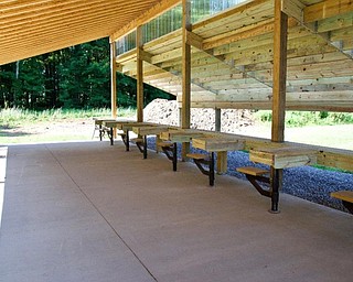 Neighbors | Submitted.For his Eagle Scout project, Thomas McNally built 10 specialty benches at On Target, a non profit children’s mentoring program in Canfield.