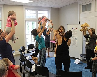 Neighbors | Abby Slanker.A group of parents and children enjoyed participating in the fun at Canfield library’s Baby Brilliant: Bonding with Babies and Books.