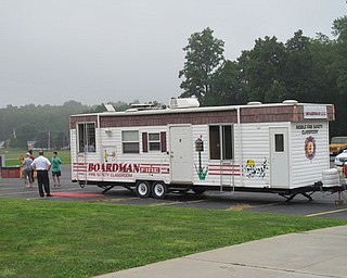 Neighbors | Jessica Harker.The Smoke House was set up by local fire department officials to instruct incoming Kindergarteners on fire safety during the annual Safety Village event.