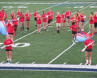 Neighbors | Jessica Harker.Members of the Austintown band, rifle line and flag line performed for the Parent Preview Night on Aug. 23 at Austintown Fitch High School.