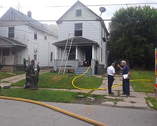 City fire crews are on the scene of a fire at 613 Benwood Ave.