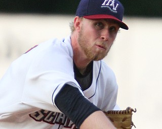 William D. Lewis The Vindicator Scrappers pitcher Shane McCarthy delivers during 9-6-18 game with TriCity