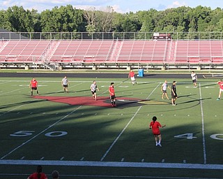 Neighbors | Abby Slanker.Alumni of the Canfield High School soccer program took the field for some friendly competition during the alumni game at Dove Field on Sept. 1.