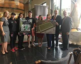 The Cafaro family has donated $1.5 million to Youngstown State University’s “We See Tomorrow” campaign to fund the construction of the new Cafaro Family Field intramural complex on the north side of campus.