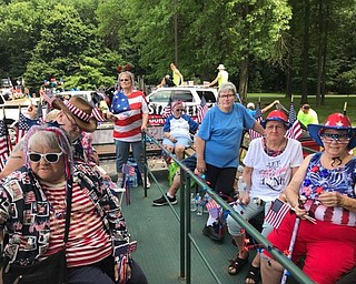 Neighbors | Submitted.Members of the Austintown Senior Center rode on the center's float for the Fourth of July parade which won first best for the non commercial category.