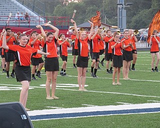 Neighbors | Jessica Harker.Members of the Springfield marching band played during the 47th Austintown Band Night on Aug. 27.