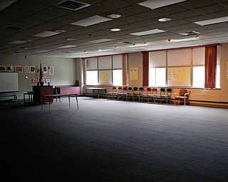 A community room is part of the new Youngstown Rayen Early College High School.