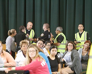  ROBERT K.YOSAY  | THE VINDICATOR..Students from YSU .. Mercy Health  volunteer.. The Eagle Joint Fire District in conjunction with the Hubbard City Police, Hubbard TWP Police, other area safety forces  including Mercy Health Hospitals and Trumbull Memorial Hospital, St. PatrickÕs Parish Center in Hubbard, Ohio...