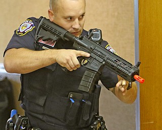  ROBERT K.YOSAY  | THE VINDICATOR.. The Eagle Joint Fire District in conjunction with the Hubbard City Police, Hubbard TWP Police, other area safety forces  including Mercy Health Hospitals and Trumbull Memorial Hospital, St. PatrickÕs Parish Center in Hubbard, Ohio...