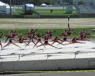 Neighbors | Jessica Harker .Cheerleaders from Austintown High School performed a cheer demonstration during the Canfield Fair.
