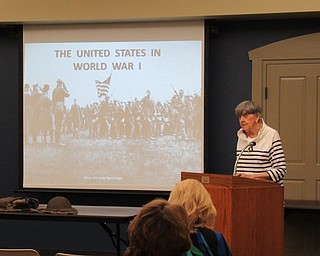 Neighbors | Jessica Harker.Vice President of the Friends of the Boardman Library Loretta Liptak introduced the presenter, retired Lieutenant Colonel Rick Hossler.
