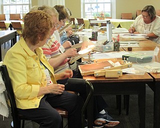 Neighbors | Jessica Harker.Communication chairman for the Youngstown Embroiderers Guild Ruth Ebert participated in the organizations event Sept. 14 at the Poland library.
