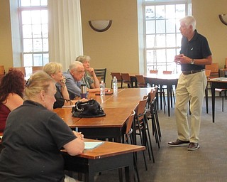 Neighbors | Jessica Harker.Instructor Ron Saffell taught 15 students for the first of a six week Conversational French class Sept. 19 at the Poland library.