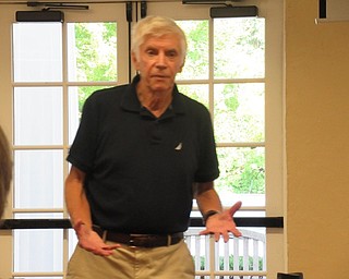 Neighbors | Jessica Harker.Instructor Ron Saffell taught the first Conversational French class Sept. 19 at the Poland library. This was the first class of six offered to community members seeking to learn conversational French.